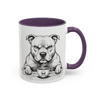 Grumpy Staffordshire Bull Terrier Coffee Club — Art Print / Mug