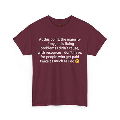 Smiley Face Unisex Heavy Cotton Tee - Casual Shirt, Trendy T-Shirt, Gift for Friends, Summer Outfit, Streetwear