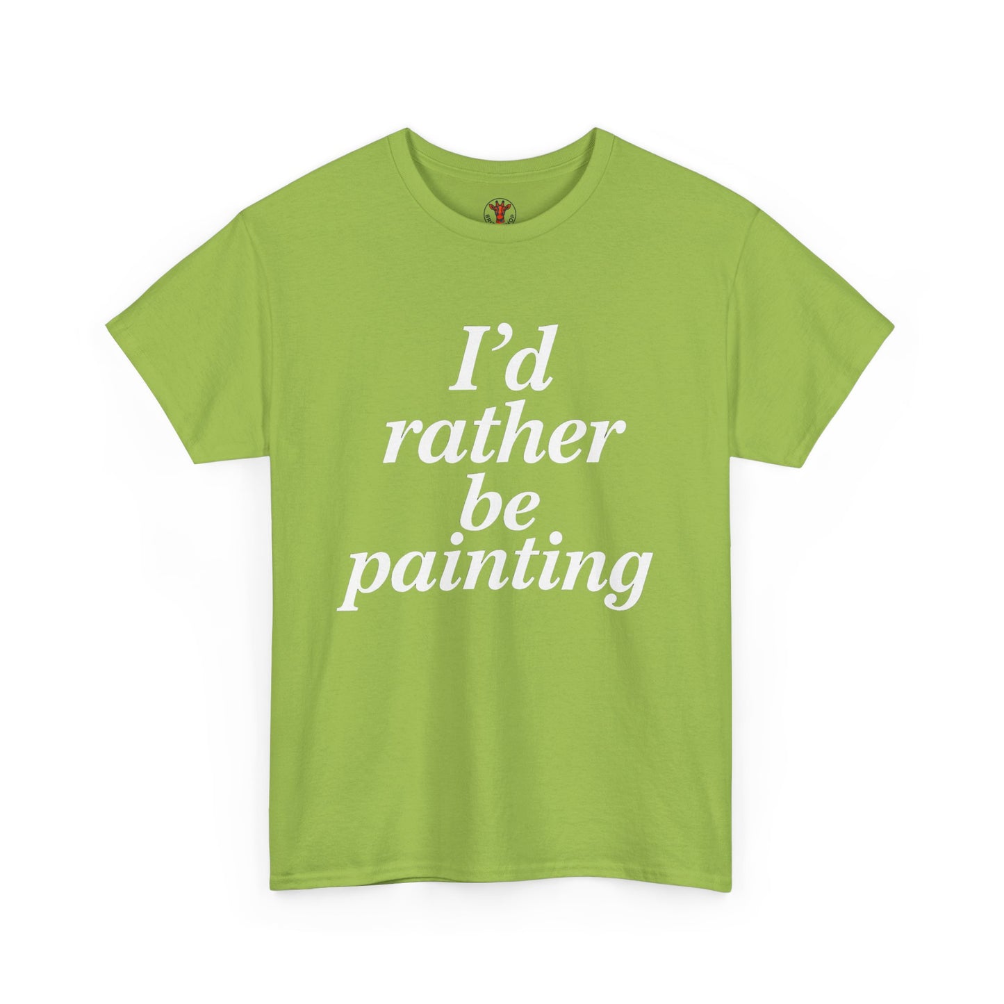 Art Lover's Unisex Heavy Cotton Tee - I'd Rather Be Painting, Gift for Artists, Creative Expression Shirt, Casual Wear, Art Enthusiast [...]