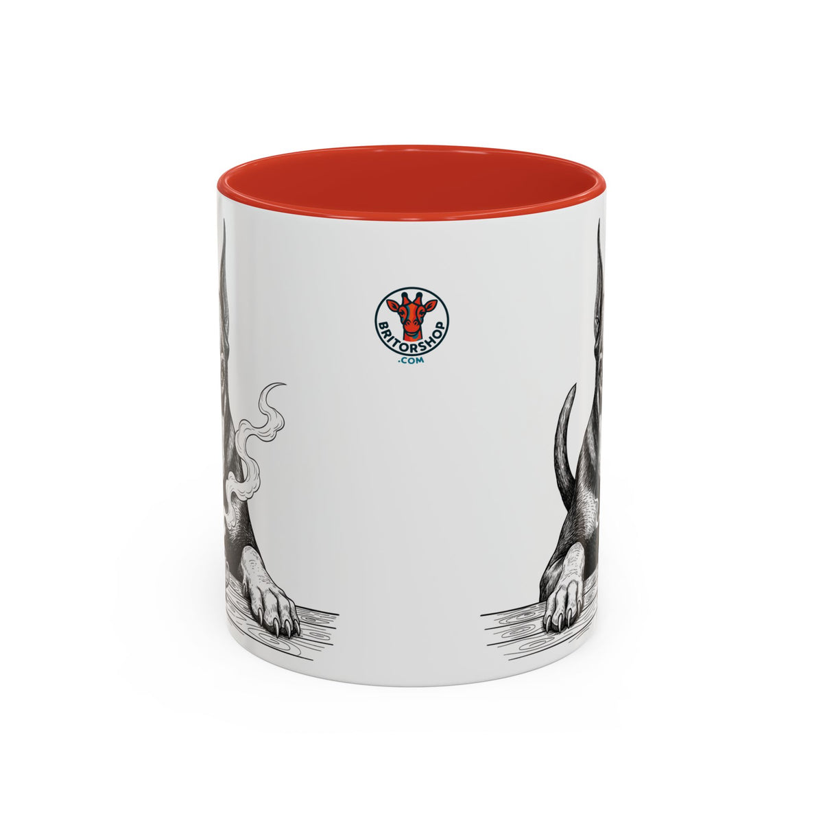Grumpy Doberman Coffee Club — Art Print / Mug