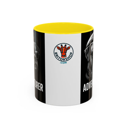 Adventure Dog Coffee Mug - Unique Pet Lover Gift, Personalized Dog Lover Mug, Funny Animal Mug, Holiday Gift for Dog Owners, Cool Cafe Mug