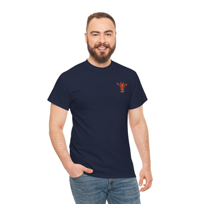 Britor classic logo Giraffe  Patch Tee — Small Chest Embroidered Giraffe Graphic T-Shirt