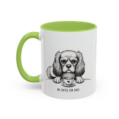 Grumpy Cavalier King Charles Spaniel Coffee Club — Art Print / Mug /