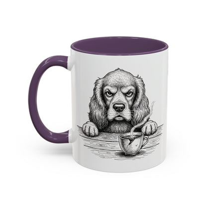 Grumpy Cocker Spaniel Coffee Club — Art Print / Mug