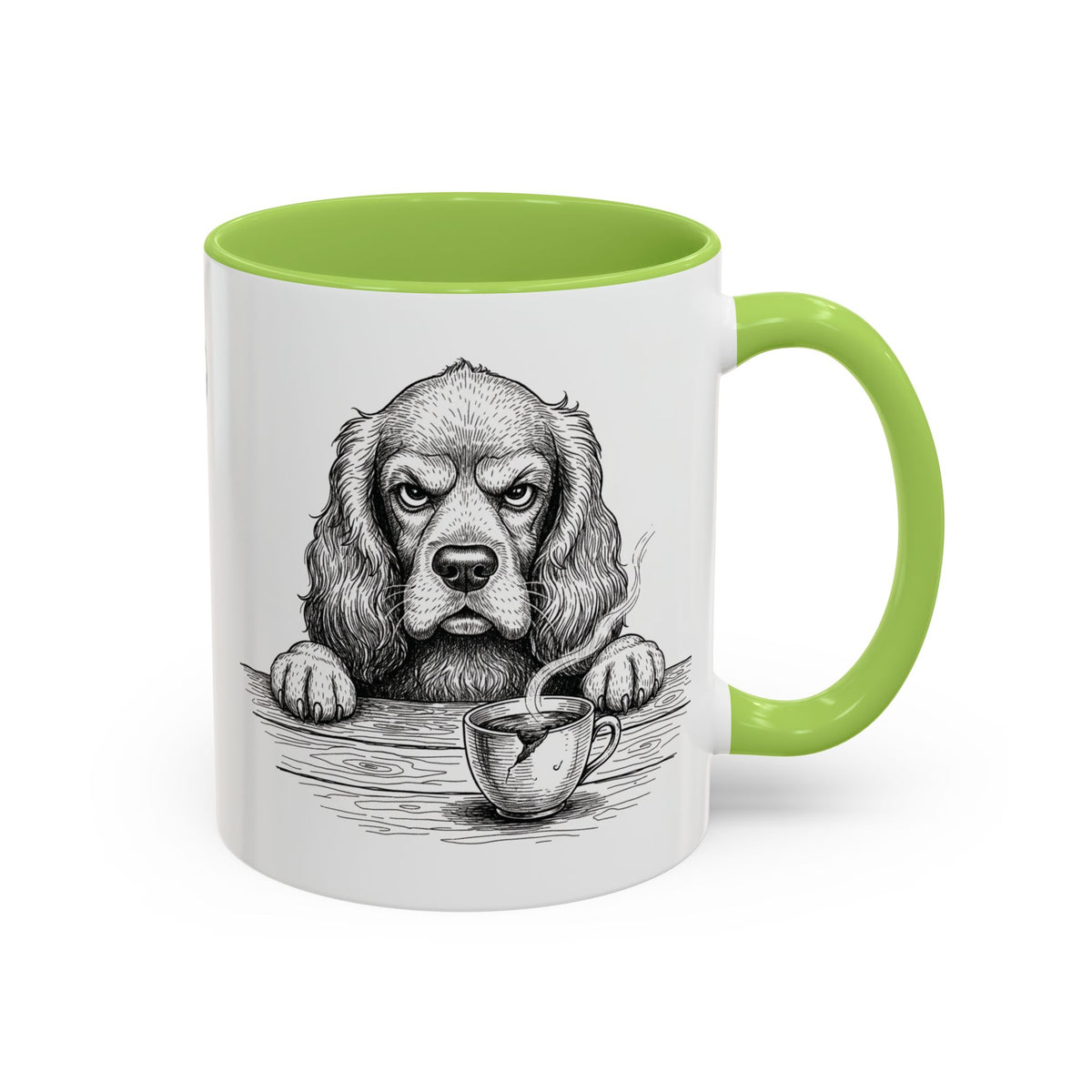 Grumpy Cocker Spaniel Coffee Club — Art Print / Mug