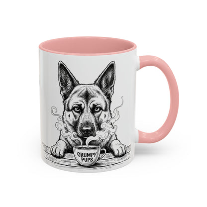 German Shepherd Mug —    Grumpy German Shepherd Coffee Club — Art Print / Mug /