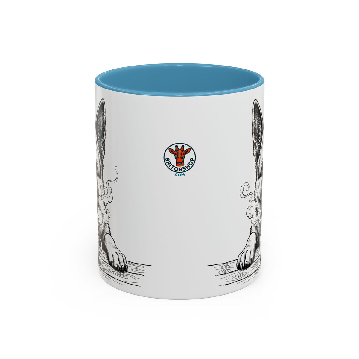 German Shepherd Mug —    Grumpy German Shepherd Coffee Club — Art Print / Mug /