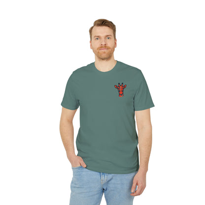 Britor classic Giraffe logo Mini Patch T-Shirt — Cute Chest Graphic Tee for Animal Lovers
