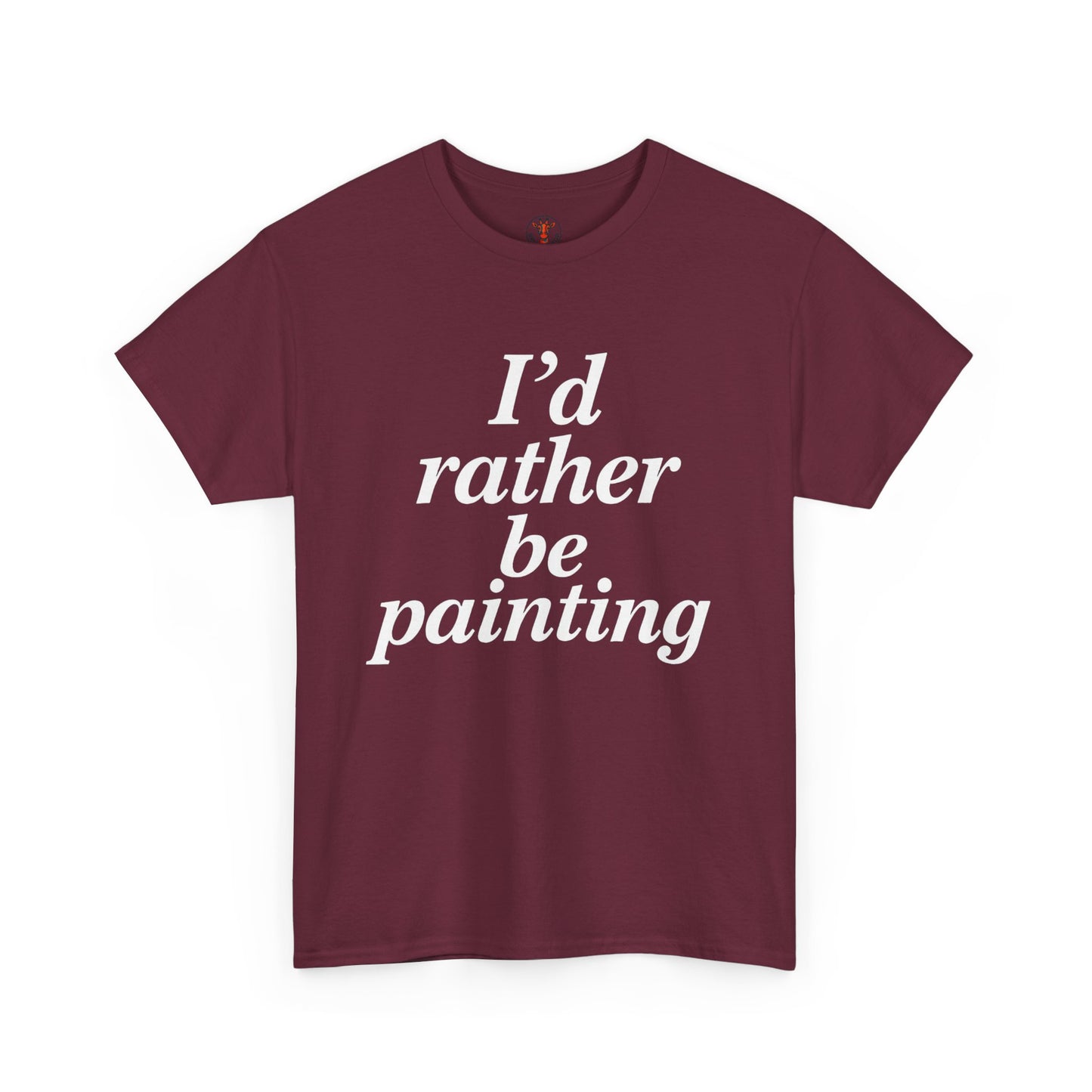 Art Lover's Unisex Heavy Cotton Tee - I'd Rather Be Painting, Gift for Artists, Creative Expression Shirt, Casual Wear, Art Enthusiast [...]