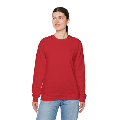 Embroidered Tiny Giraffe Britor classic Crewneck Sweatshirt — Minimal Animal Lover classy Pullover
