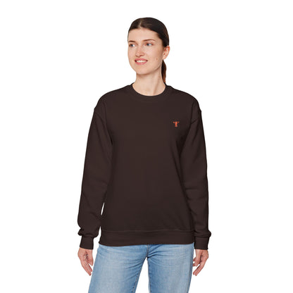 Embroidered Tiny Giraffe Britor classic Crewneck Sweatshirt — Minimal Animal Lover classy Pullover