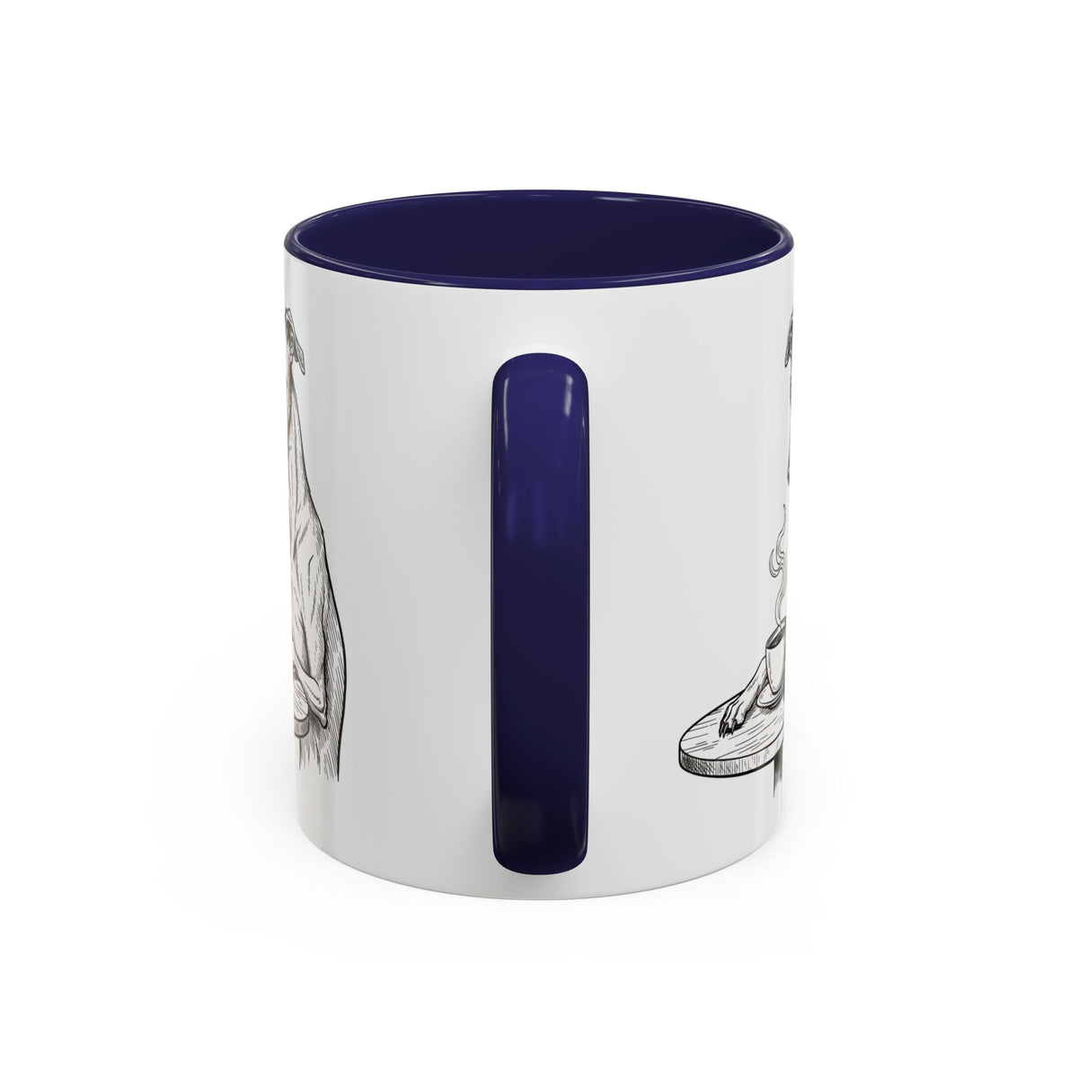 Grumpy Whippet Coffee Club — Art Print / Mug