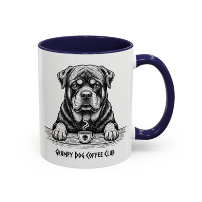  Grumpy Rottweiler Coffee Club — Art Print / Mug