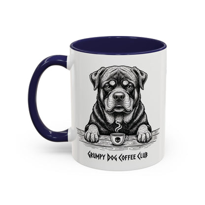  Grumpy Rottweiler Coffee Club — Art Print / Mug
