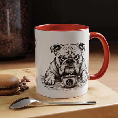 Grumpy Bulldog Coffee Club — Art Print / Mug /