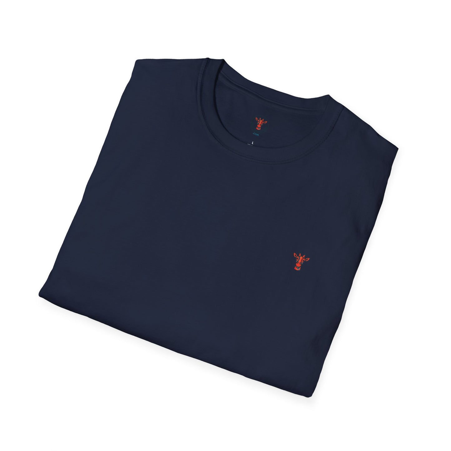 Minimal Crown Chest-Embroidered T-Shirt