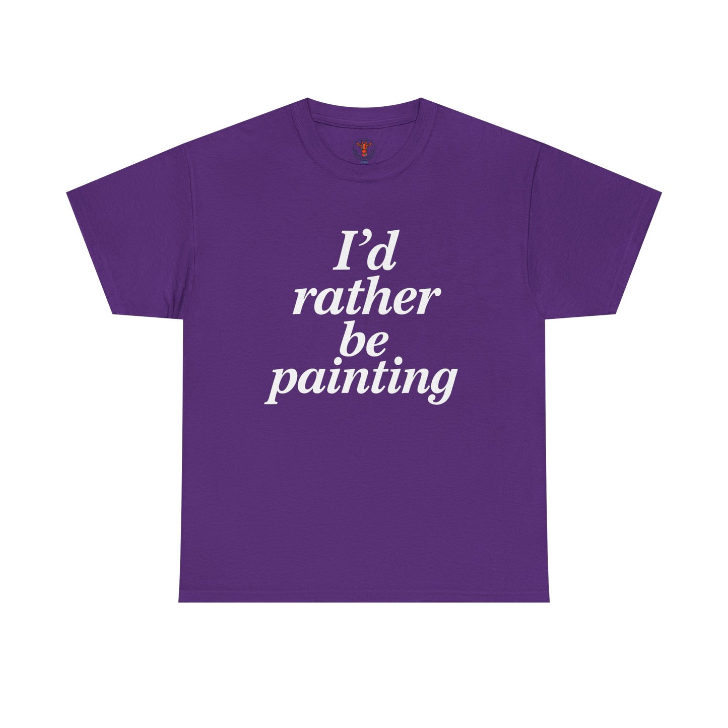Art Lover's Unisex Heavy Cotton Tee - I'd Rather Be Painting, Gift for Artists, Creative Expression Shirt, Casual Wear, Art Enthusiast [...]