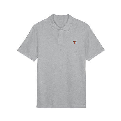 Embroidered Giraffe Logo Polo Shirt - Classic White Pique Polo