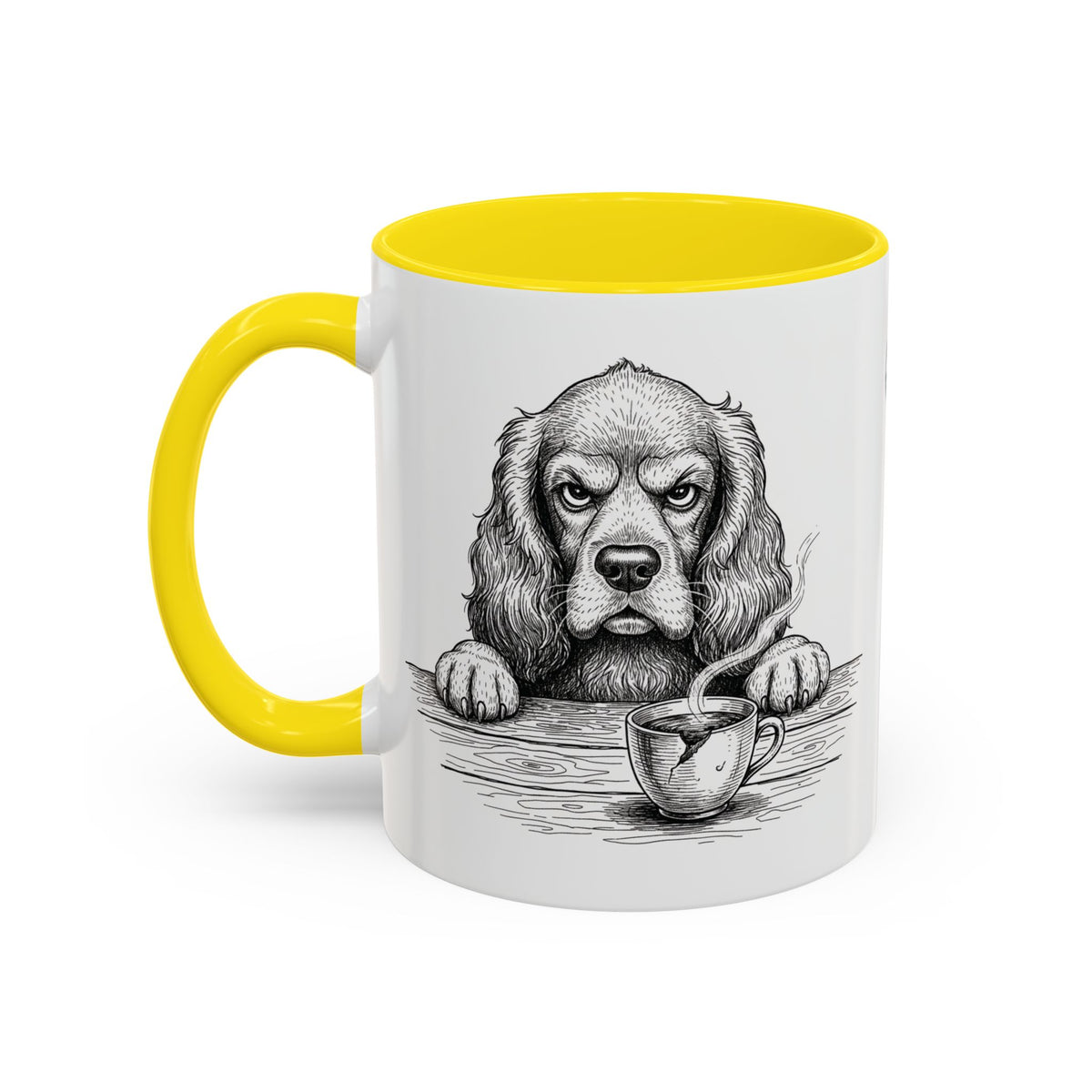 Grumpy Cocker Spaniel Coffee Club — Art Print / Mug