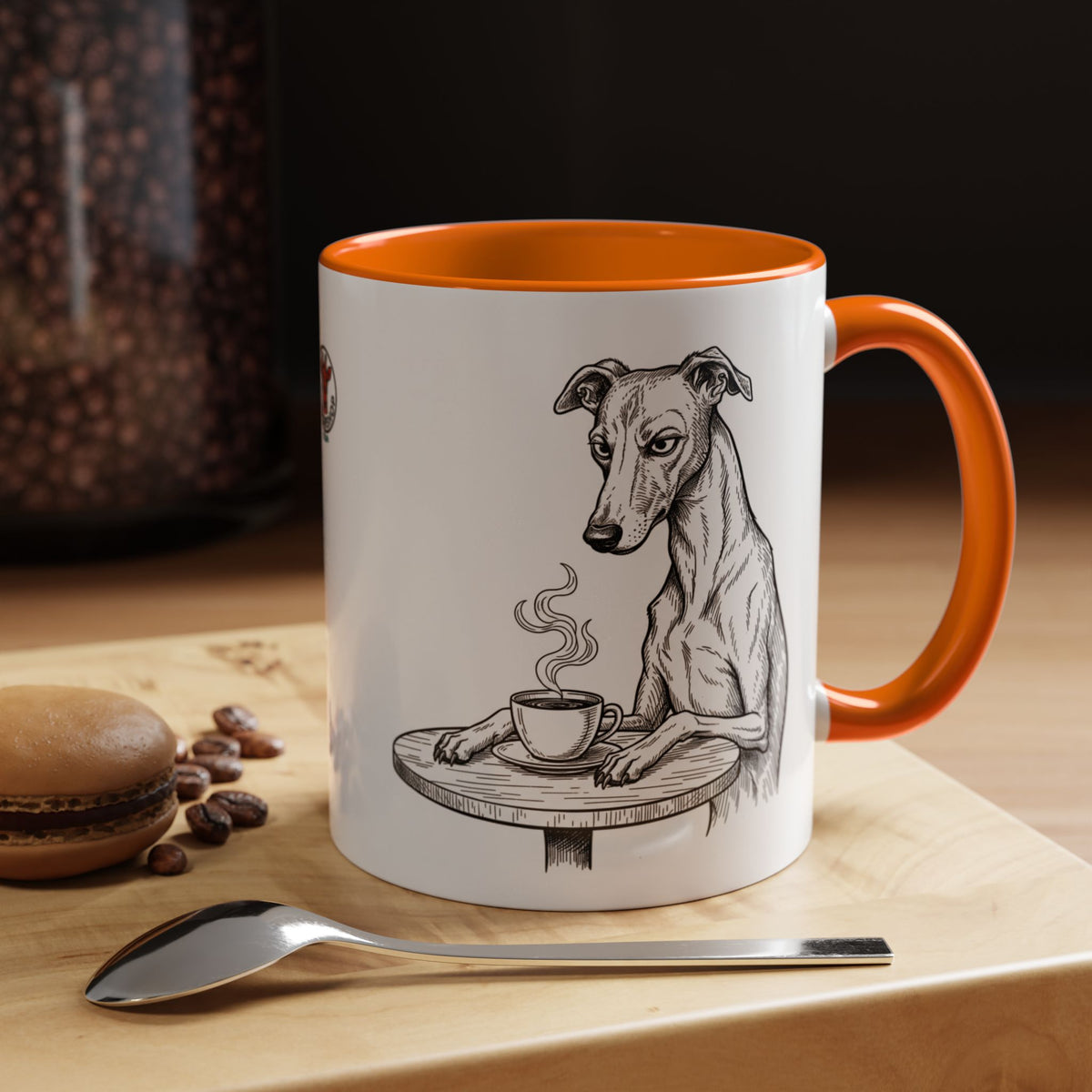 Grumpy Whippet Coffee Club — Art Print / Mug