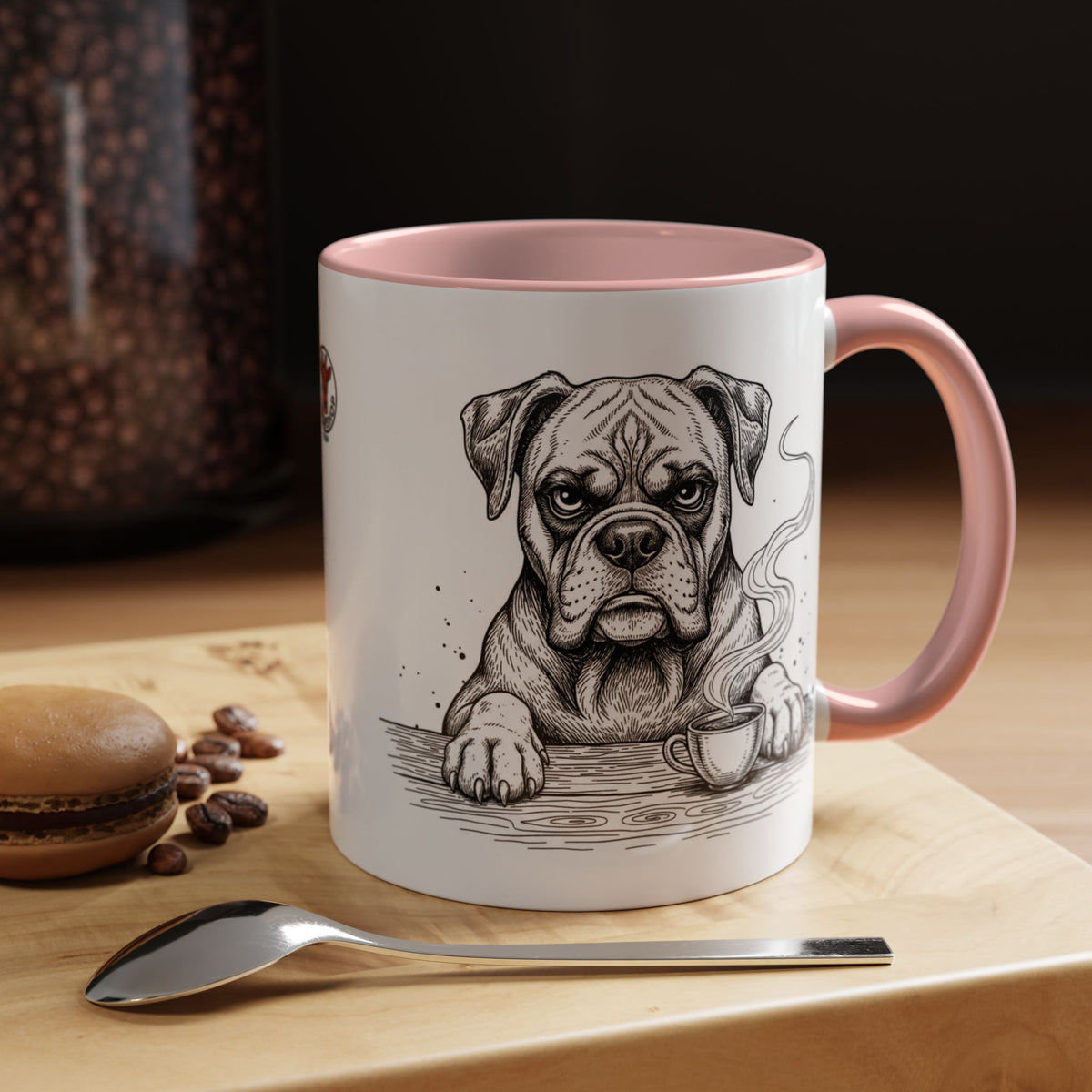 Grumpy Boxer Coffee Club — Art Print / Mug /
