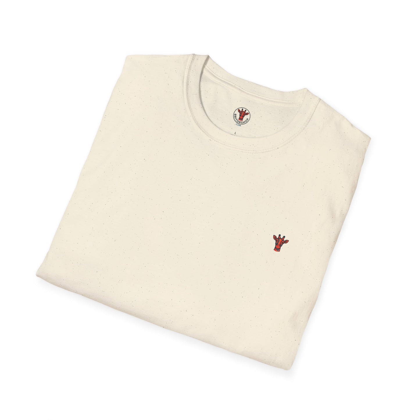 Minimal Crown Chest-Embroidered T-Shirt