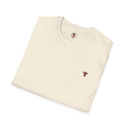 Minimal Crown Chest-Embroidered T-Shirt