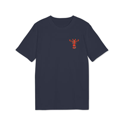 Britor classic Giraffe logo Mini Patch T-Shirt — Cute Chest Graphic Tee for Animal Lovers