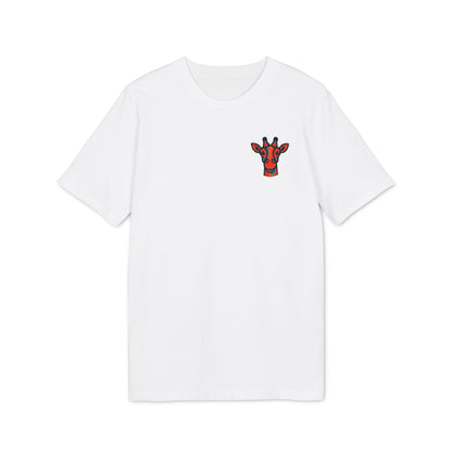 Britor classic Giraffe logo Mini Patch T-Shirt — Cute Chest Graphic Tee for Animal Lovers
