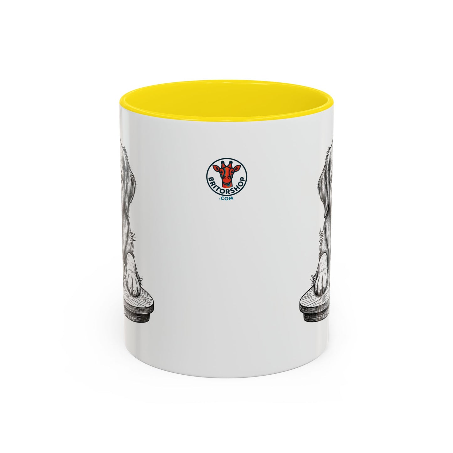 Grumpy Golden Retriever Coffee Club — Art Print / Mug