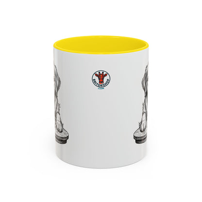 Grumpy Golden Retriever Coffee Club — Art Print / Mug