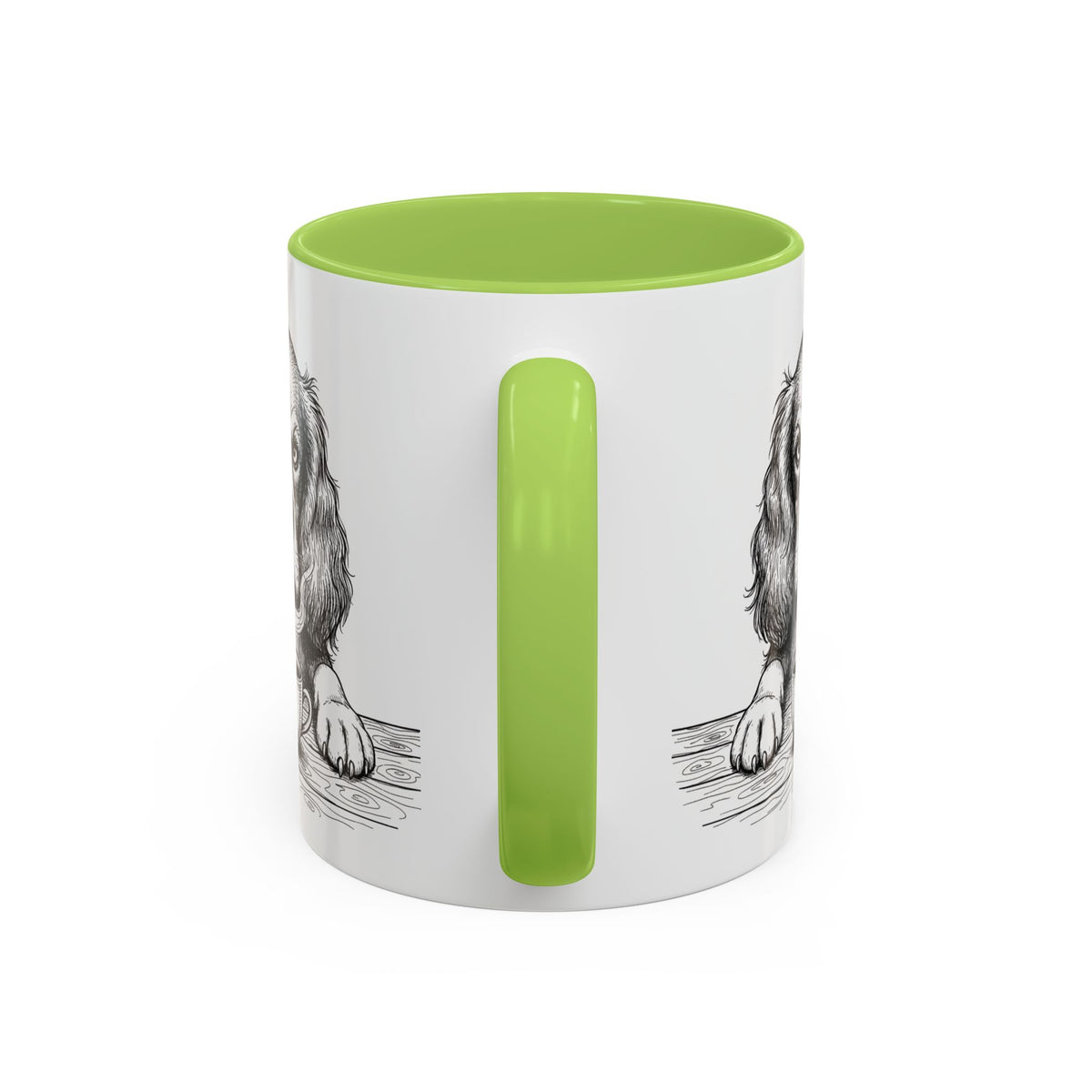 Grumpy Springer Spaniel Coffee Club — Art Print / Mug /
