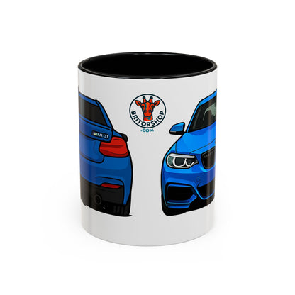 Coffee Mug - Bmw M240i F22 M Performance Estriol Blue Car Design