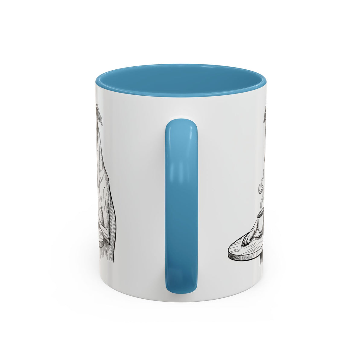 Grumpy Whippet Coffee Club — Art Print / Mug