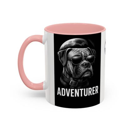 Adventure Dog Coffee Mug - Unique Pet Lover Gift, Personalized Dog Lover Mug, Funny Animal Mug, Holiday Gift for Dog Owners, Cool Cafe Mug