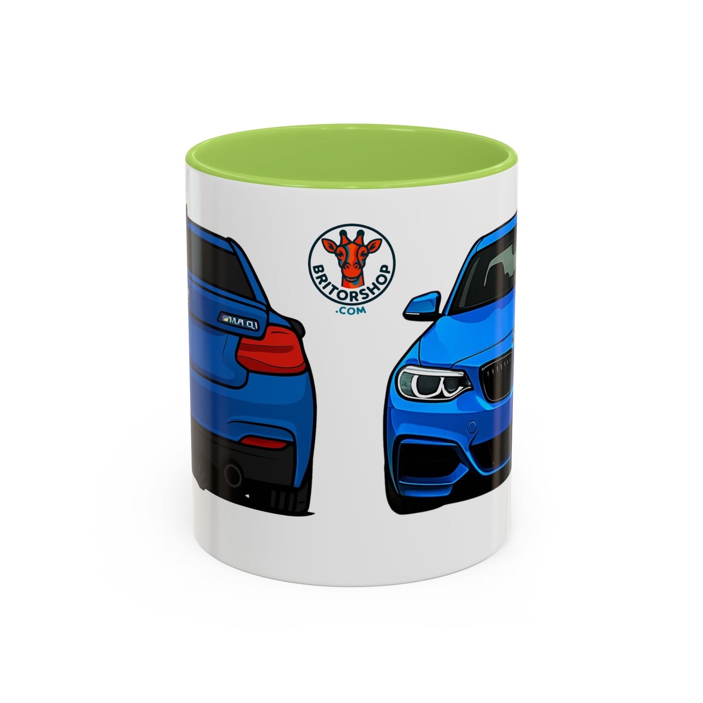 Coffee Mug - Bmw M240i F22 M Performance Estriol Blue Car Design