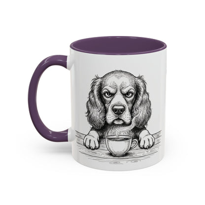 Grumpy Springer Spaniel Coffee Club — Art Print / Mug /