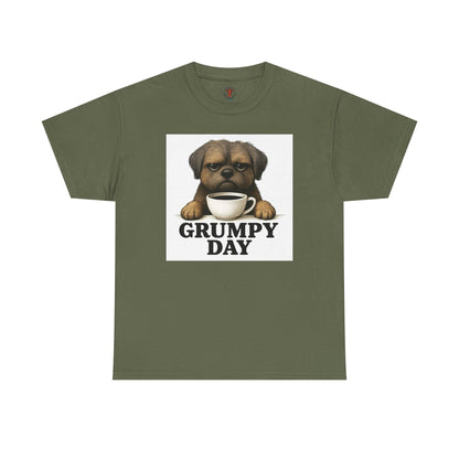 Shorkie Grumpy Dog Unisex Heavy Cotton Tee, Funny Pet Lover Shirt, Gift for Dog Owners, Humor T-Shirt, Cute Casual Wear
