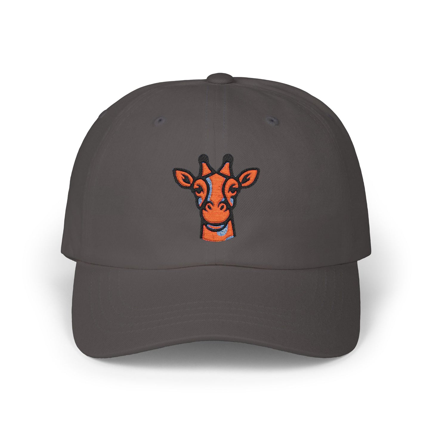Dad Cap - Giraffe Head and Britor Shop Logo Embroidered Design