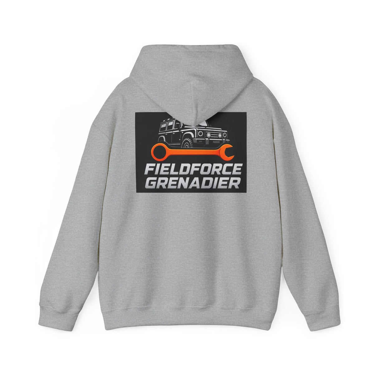 Fieldforce Grenadier Hoodie — Off‑Road Truck Wrench Logo Pullover