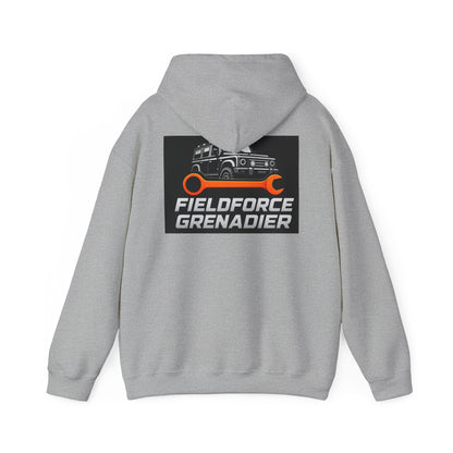 Fieldforce Grenadier Hoodie — Off‑Road Truck Wrench Logo Pullover