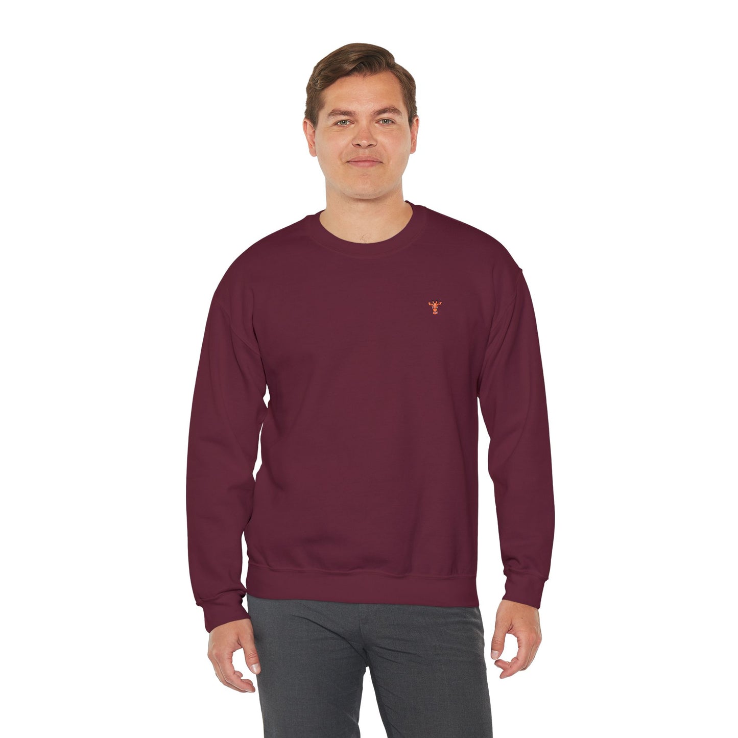 Embroidered Tiny Giraffe Britor classic Crewneck Sweatshirt — Minimal Animal Lover classy Pullover