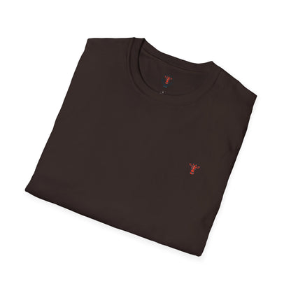 Minimal Crown Chest-Embroidered T-Shirt