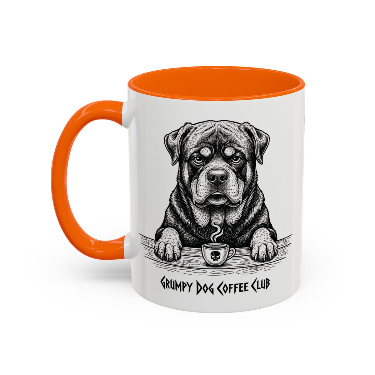  Grumpy Rottweiler Coffee Club — Art Print / Mug