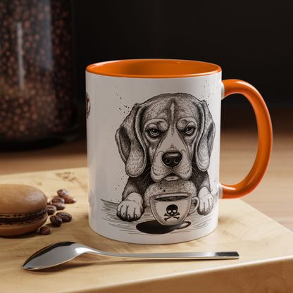 Grumpy Beagle Coffee Club — Art Print / Mug /