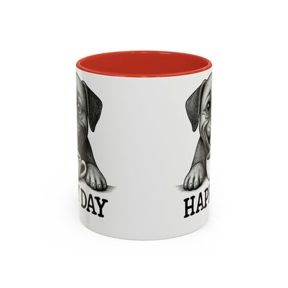 Playful boxer Dog Coffee Mug – Perfect Gift for Dog Lovers, Birthday Mug, Cute Pet Art, Happy Day Mug, Unique Animal Lover Gift