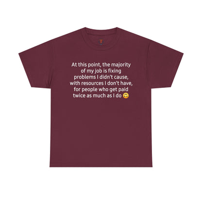 Smiley Face Unisex Heavy Cotton Tee - Casual Shirt, Trendy T-Shirt, Gift for Friends, Summer Outfit, Streetwear