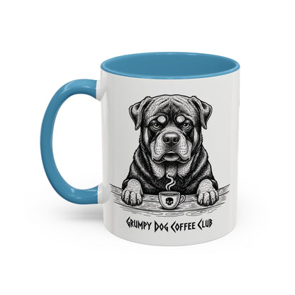  Grumpy Rottweiler Coffee Club — Art Print / Mug