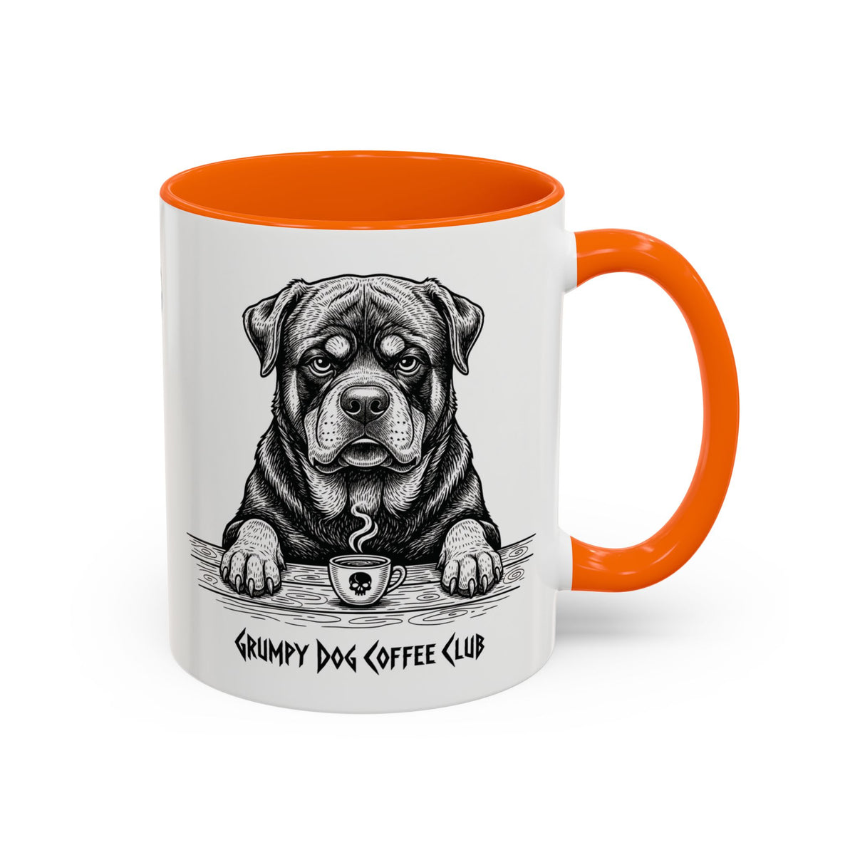  Grumpy Rottweiler Coffee Club — Art Print / Mug