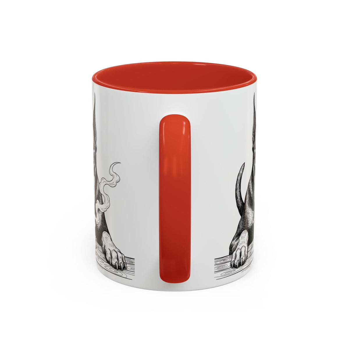 Grumpy Doberman Coffee Club — Art Print / Mug